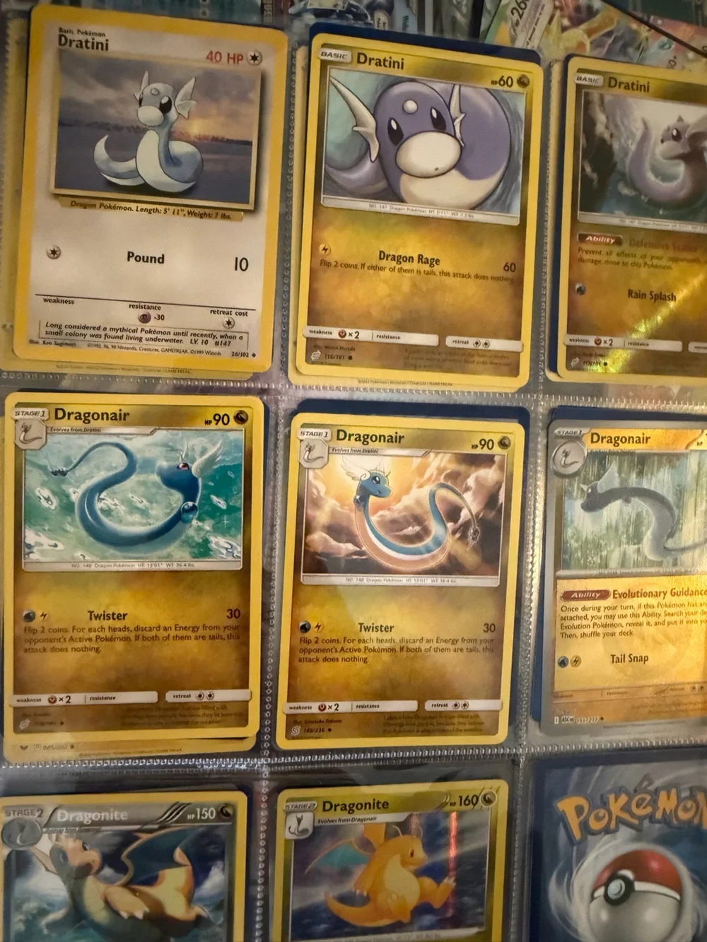 Dratini, Dragonair & Dragonite Pokémon Evolution Card Lot 🐉